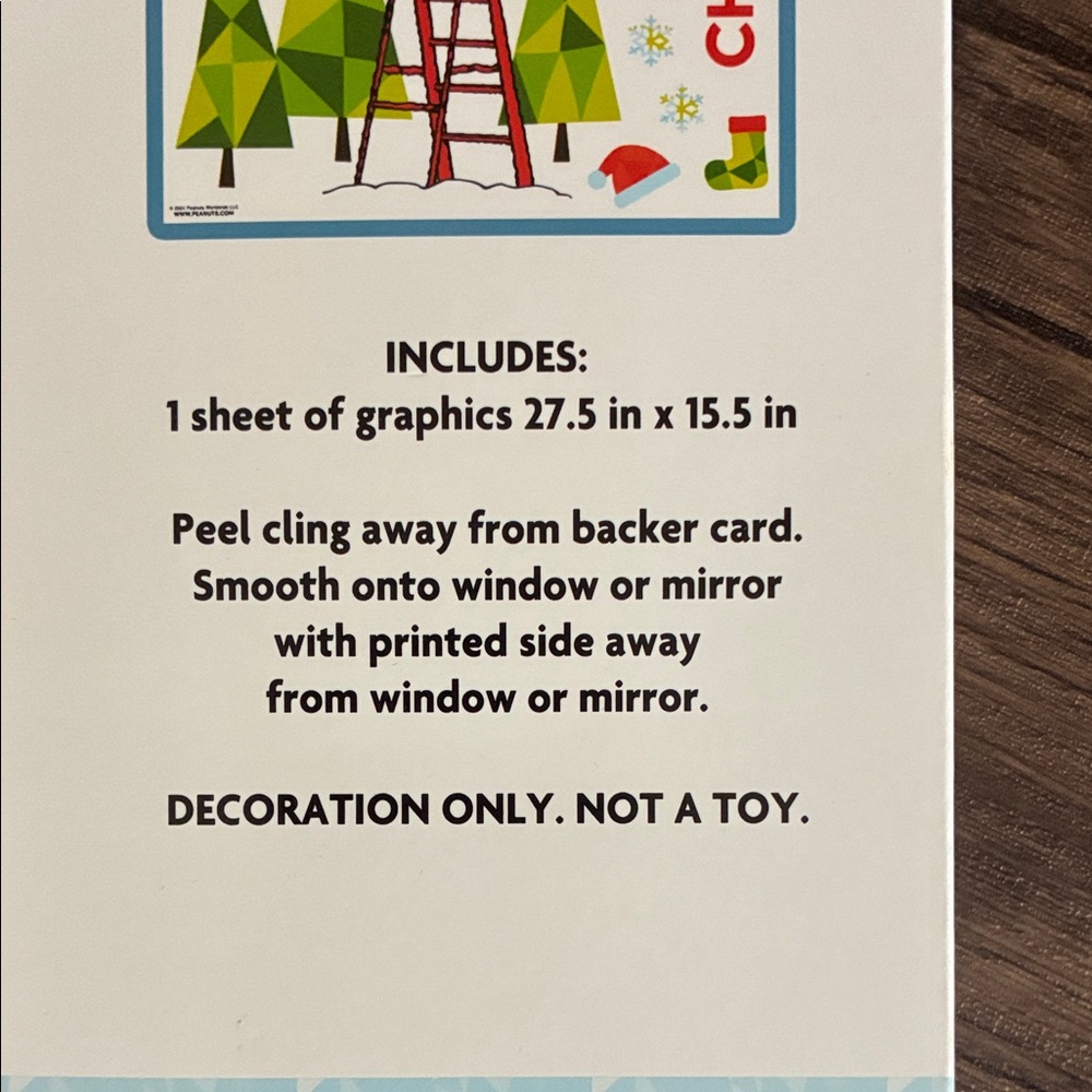 Peanuts Holiday Snoopy Window Clings - Picture 5 of 8
